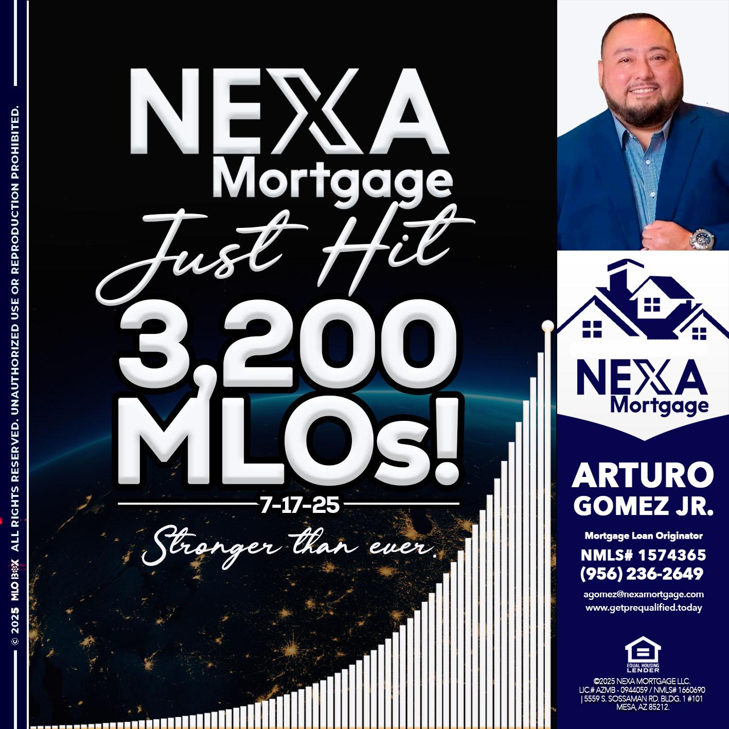 3200 MLOs - Arturo Gomez Jr -Mortgage Broker