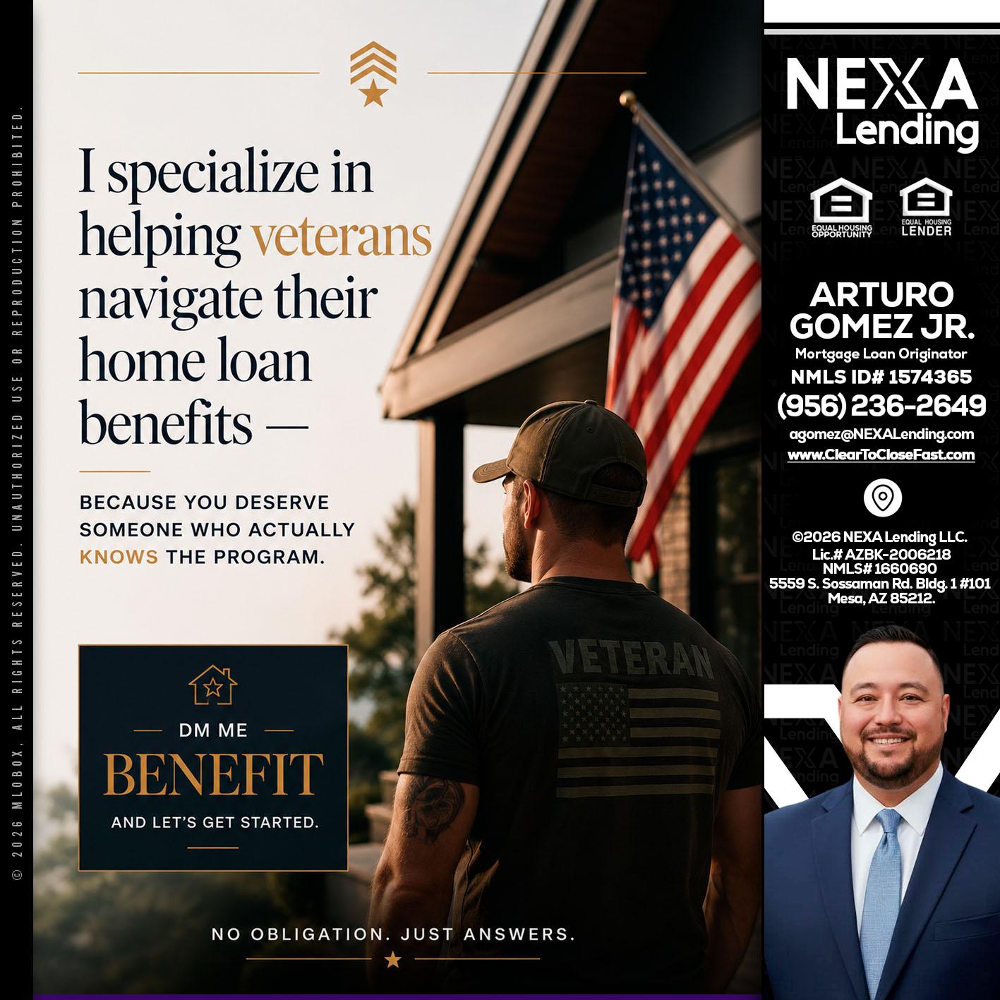 I SPECIALIZE - Arturo Gomez Jr -Mortgage Broker