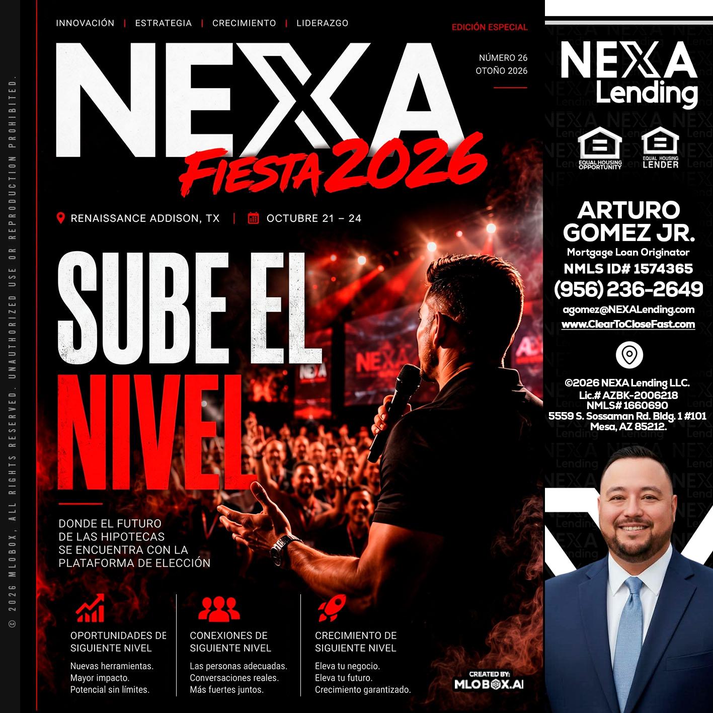 NEXA fiesta 2026 - Arturo Gomez Jr -Mortgage Broker