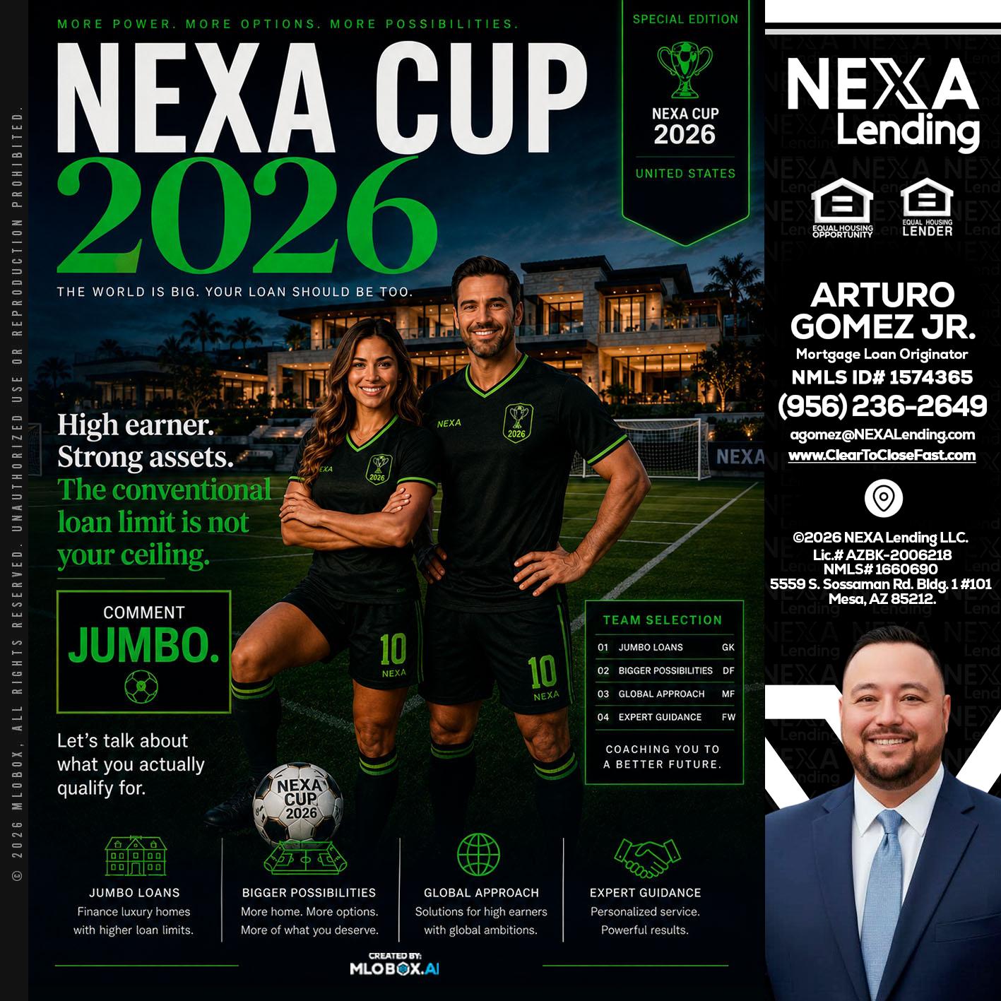 NEXA CUP 2026 - Arturo Gomez Jr -Mortgage Broker